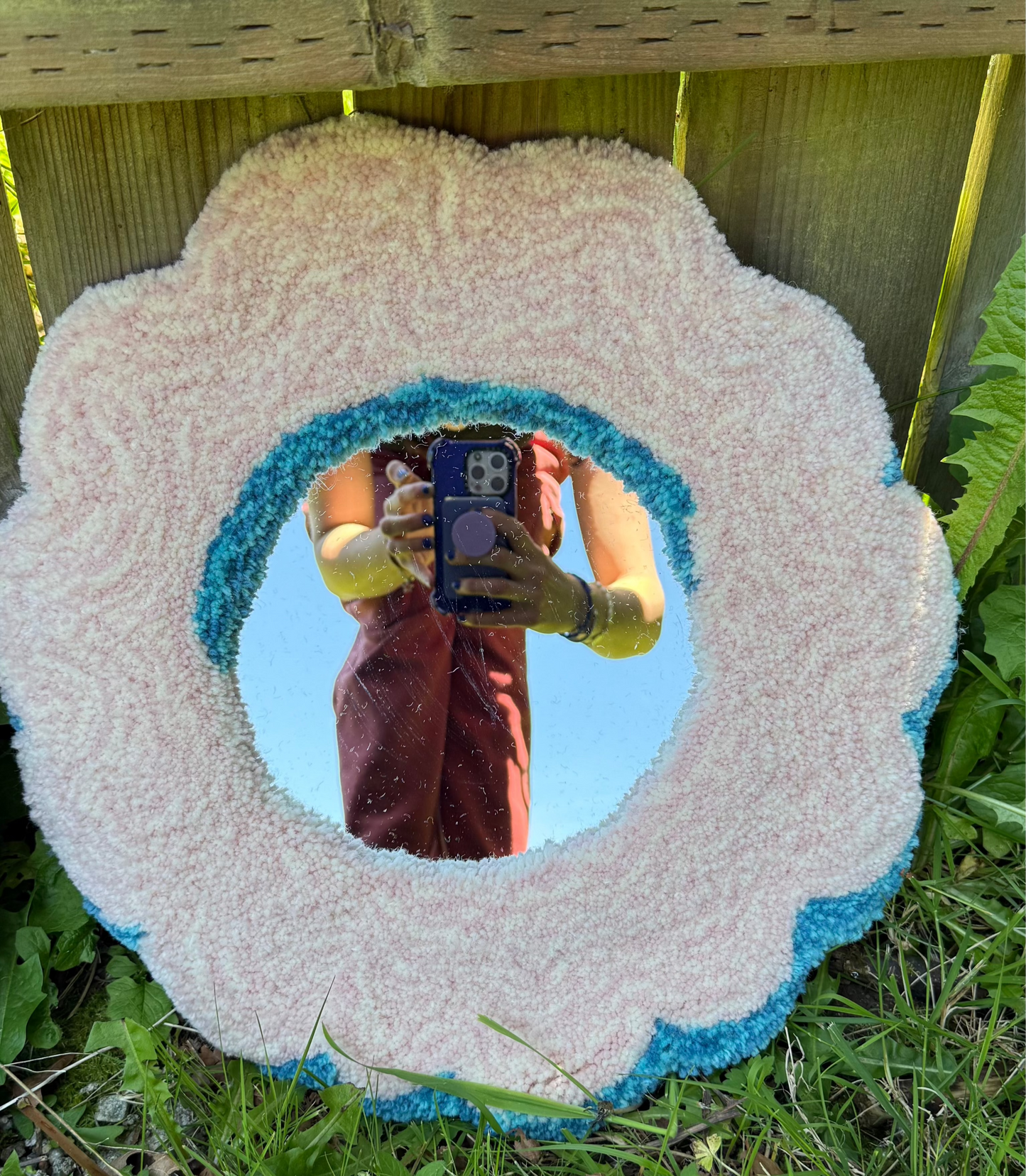Puff Cloud Rug Mirror