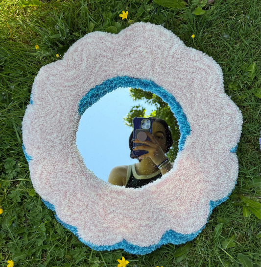 Puff Cloud Rug Mirror
