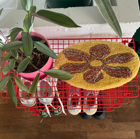 Yellow Speckle Stretch Flower Mini